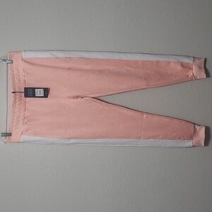 Colorblock jogger pink n white